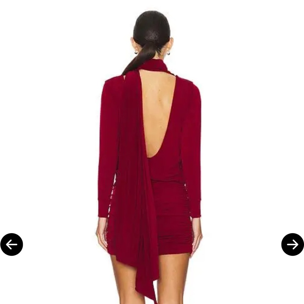 NWT Leslie Amon Gstaad Black Mini Dress - Picture 3 of 5